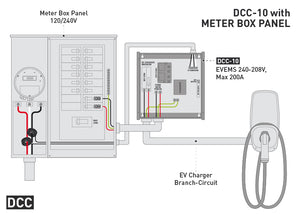 DCC-10-60A-3R | EV Energy Management System | 40/208V, Max 200A, 60A Breaker included, NEMA 3R Enclosure